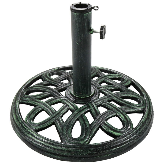 Darby Home Co Zuma Round Cast Iron Free Standing Umbrella Base